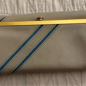NWOT HOBO Taupe/Gray Clutch Wallet